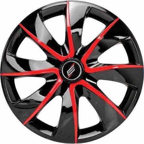 Calota Aro 13 Prime Black Red Universal Fiat/ford/gm/vw