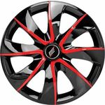 Calota Aro 13 Prime Black Red Universal Fiat/ford/gm/vw