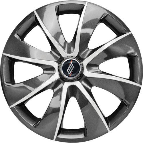 Calota Aro 13 Prime Grafite Silver Universal Fiat/ford/gm/vw