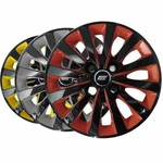 Calota Aro 13 Tuning Passat Cc Sport Yellow Red - 4 Furos