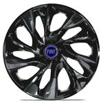 Calota Aro 14 Ds4 Esportiva Black Fiat Palio Uno Idea Strada