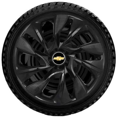 Calota Aro 14 Ds4 Esportiva Black Gm Corsa Prisma Meriva