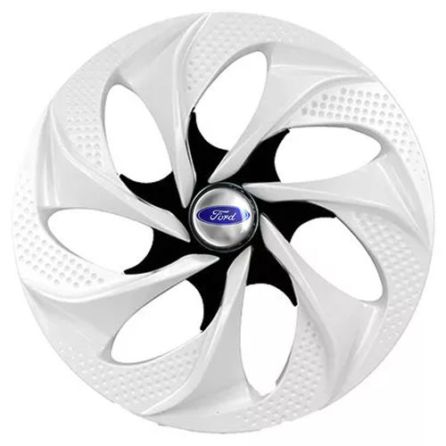 Calota Aro 14 Ds4 Esportiva White Ford Ka Fiesta Focus Ecosp