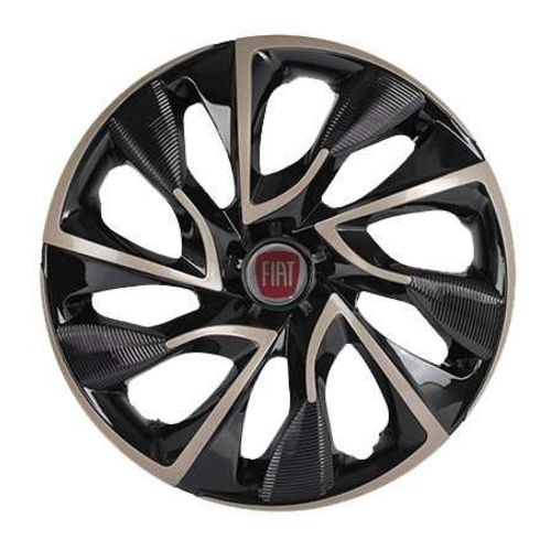 Calota Aro 14 Esportiva Black Gold Fiat Palio Uno Siena