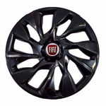 Calota Aro 14 Esportiva Ds4 Black Fiat Palio Uno Siena