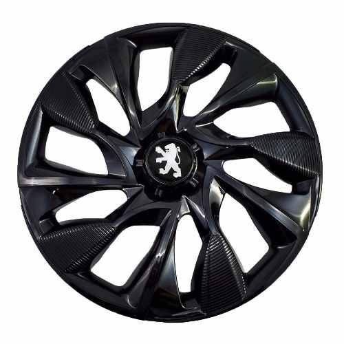 Calota Aro 14 Esportiva Ds4 Black Peugeot 206 207 Hoggar