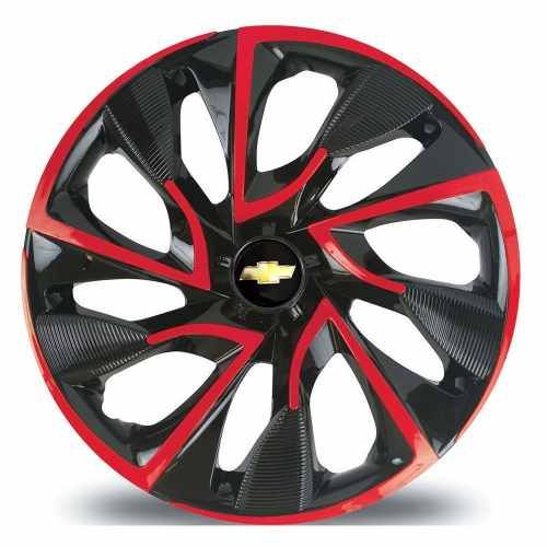 Calota Aro 14 Esportiva Ds4 Red Gm Corsa Prisma Celta