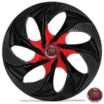 Calota Aro 14 Esportiva Fiat Palio 2010 Siena 2009 Black Red