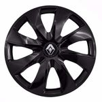 Calota Aro 14 Esportiva Preta Renault Clio Sandero Logan