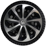 Calota Aro 14 Esportiva Velox Silver Black Vw Gol Saveiro G5