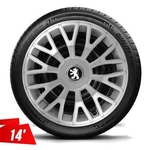 Calota Aro 14 Peugeot 207 206 307 Hoggar Esportiva Silver