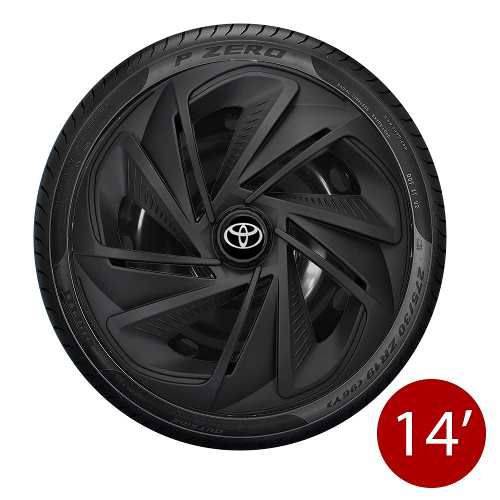 Calota Aro 14 Preto Fosca Nitro Toyota Etios Cl218 Unitario