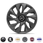 Calota Aro 14 Tuning Ds4 Grafite Logo Gm Vw