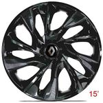 Calota Aro 15 Black Renault Clio Sandero Logan Symbol Kangoo