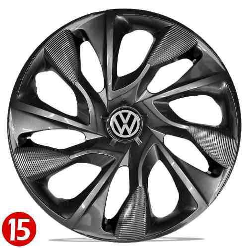 Calota Aro 15 Ds4 Grafite Esportiva Vw Fox Polo Spacefox Gol