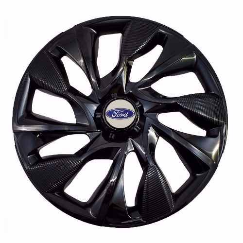 Calota Aro 15 Esportiva Ds4 Preta Ford New Focus 2014/...