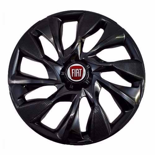 Calota Aro 15 Esportiva Ds4 Black Fiat Palio 2013/...