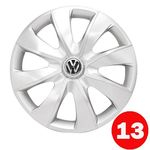 Calota Aro13 Vw Gol G2 G3 G4 Par Sav Primer Silver Unitário