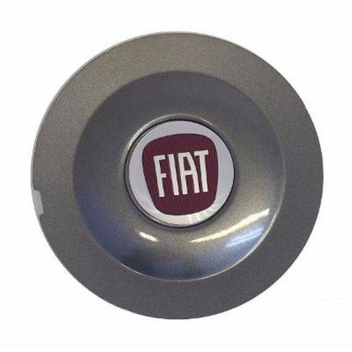 Calota Central para Fiat Bravo Grafite com Emblema Fiat Verm