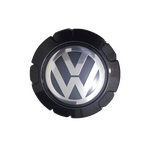 Calota Centro Miolo De Roda Volkswagen Saveiro Trooper Preto Metalico Aro 13/14