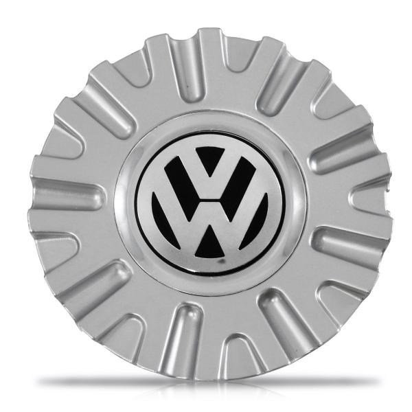 Calota Centro Miolo Roda Kromma KR1560 Prata Logo VW - Ferkauto