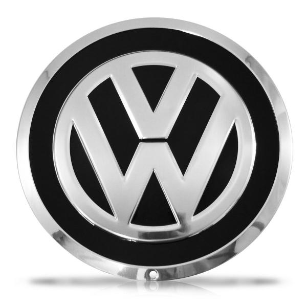 Calota Centro Miolo Roda Up Emblema VW - Preto - Ferkauto