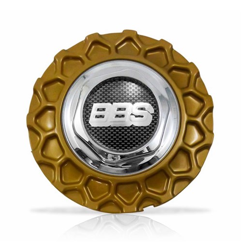 Calota Centro Roda Brw Bbs 900 Dourada Cromada Emblema Fibra C Calota