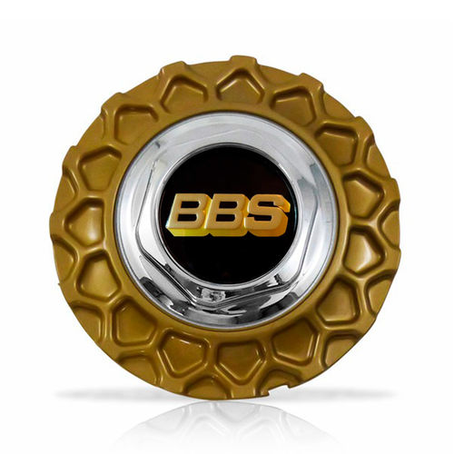 Calota Centro Roda Brw Bbs 900 Dourada Cromada Emblema Preta