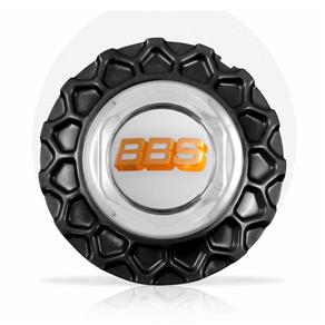 Calota Centro Roda BRW BBS 900 Preta Cromada Emblema Branca Calota
