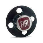 Calota Centro Roda Ferro Fiat Coupe Emblema Vermelho