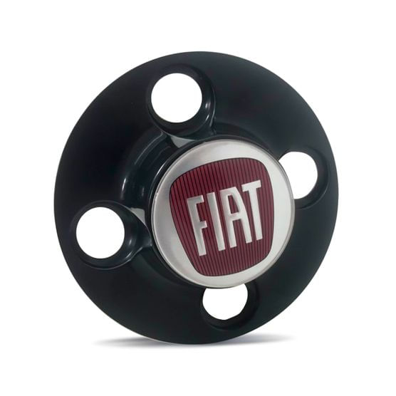 Calota Centro Roda Ferro Fiat Duna Emblema Vermelho