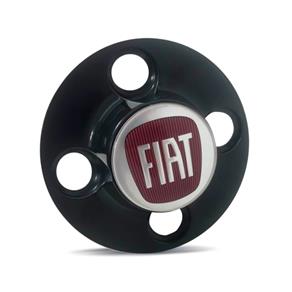 Calota Centro Roda Ferro Fiat 147 Emblema Vermelho Calota