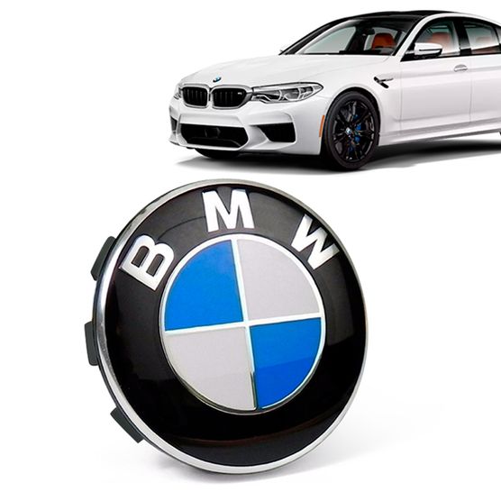 Calota Centro Roda Original BMW M5 2019+ Emblema Azul