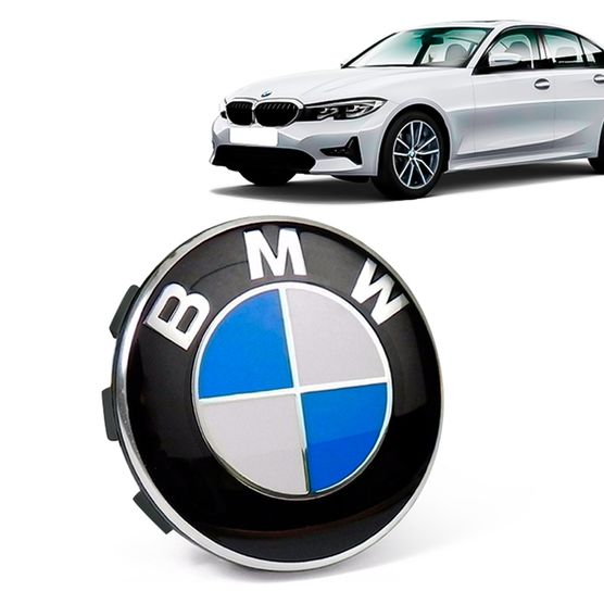 Calota Centro Roda Original BMW Serie 3 2019+ Emblema Azul