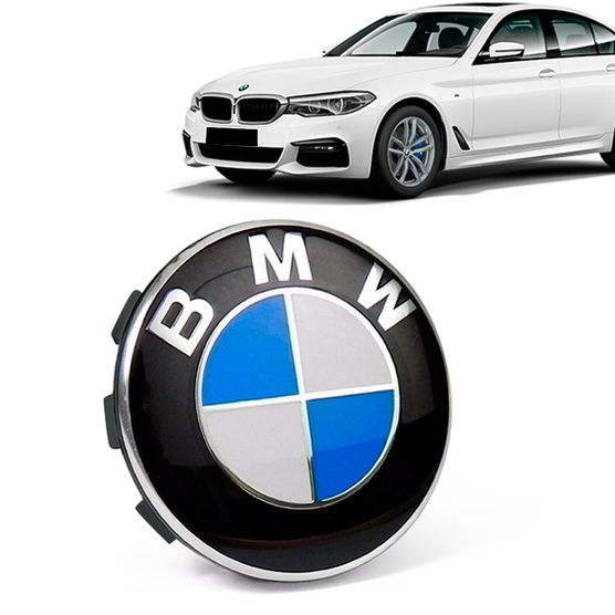 Calota Centro Roda Original BMW Serie 5 2019+ Emblema Azul