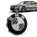 Calota Centro Roda Original BMW Serie 7 2019+ Emblema Preto