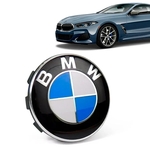 Calota Centro Roda Original BMW Serie 8 2019+ Emblema Azul