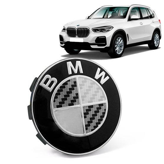 Calota Centro Roda Original BMW X5 2019+ Emblema Preto