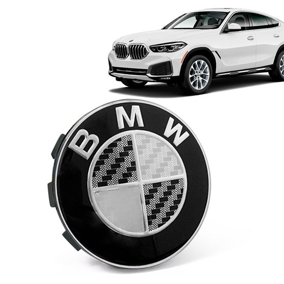 Calota Centro Roda Original BMW X6 2020+ Emblema Preto