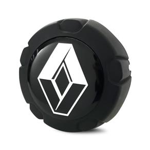 Calota Centro Roda VW Saveiro G5 Tropper Preta Fosca Emblema Renault