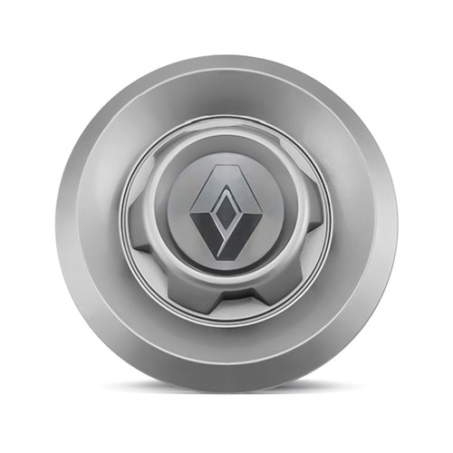 Calota Centro Roda Vw Saveiro Modelo Novo 4 Furos Prata Emblema Renault Prata Calota