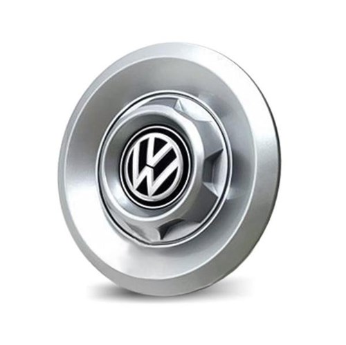 Calota Centro Roda VW Saveiro Modelo Novo 4 Furos Prata
