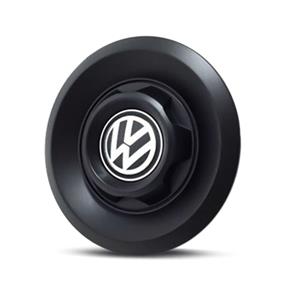 Calota Centro Roda VW Saveiro Modelo Novo 4 Furos Preta Brilhante Calota
