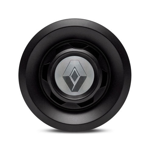 Calota Centro Roda Vw Saveiro Modelo Novo 4 Furos Preta Fosca Emblema Renault Prata