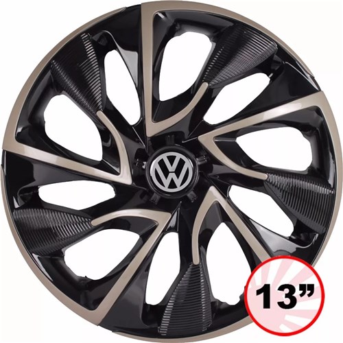 Calota Esportiva Aro 13 Ds4 Gold Vw Gol G1 G2 G3 G4 G5