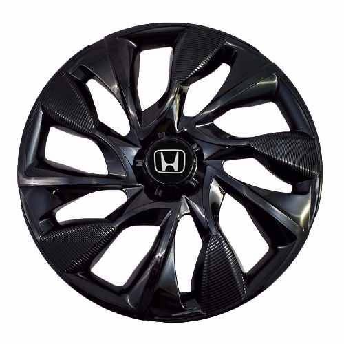 Calota Esportiva Aro 14 Ds4 Black Preta Honda Civic Fit City