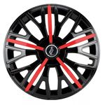 Calota Esportiva Aro 14 Preta Verm Triton Sport 