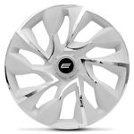 Calota Esportiva Ds4 Aro 14 White Chrome Encaixe Universal