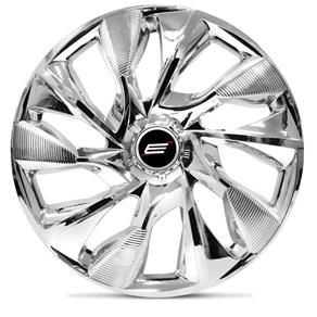 Calota Esportiva Ds4 Chrome Aro 13 Universal Encaixe Cromada - 4 Peças