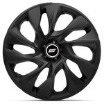 Calota Esportiva Ds4 Fosc Black Aro 14 Universal Encaixe Preto Fosco